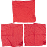 Anderson & Sheppard Red Cotton Pocket Square
