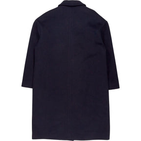 Vivere Navy Wool Blend Coat