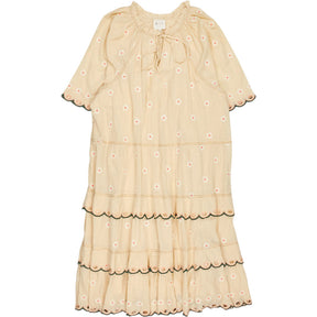 Bonté Ecru Multi Embroidered Midi Winona Dress