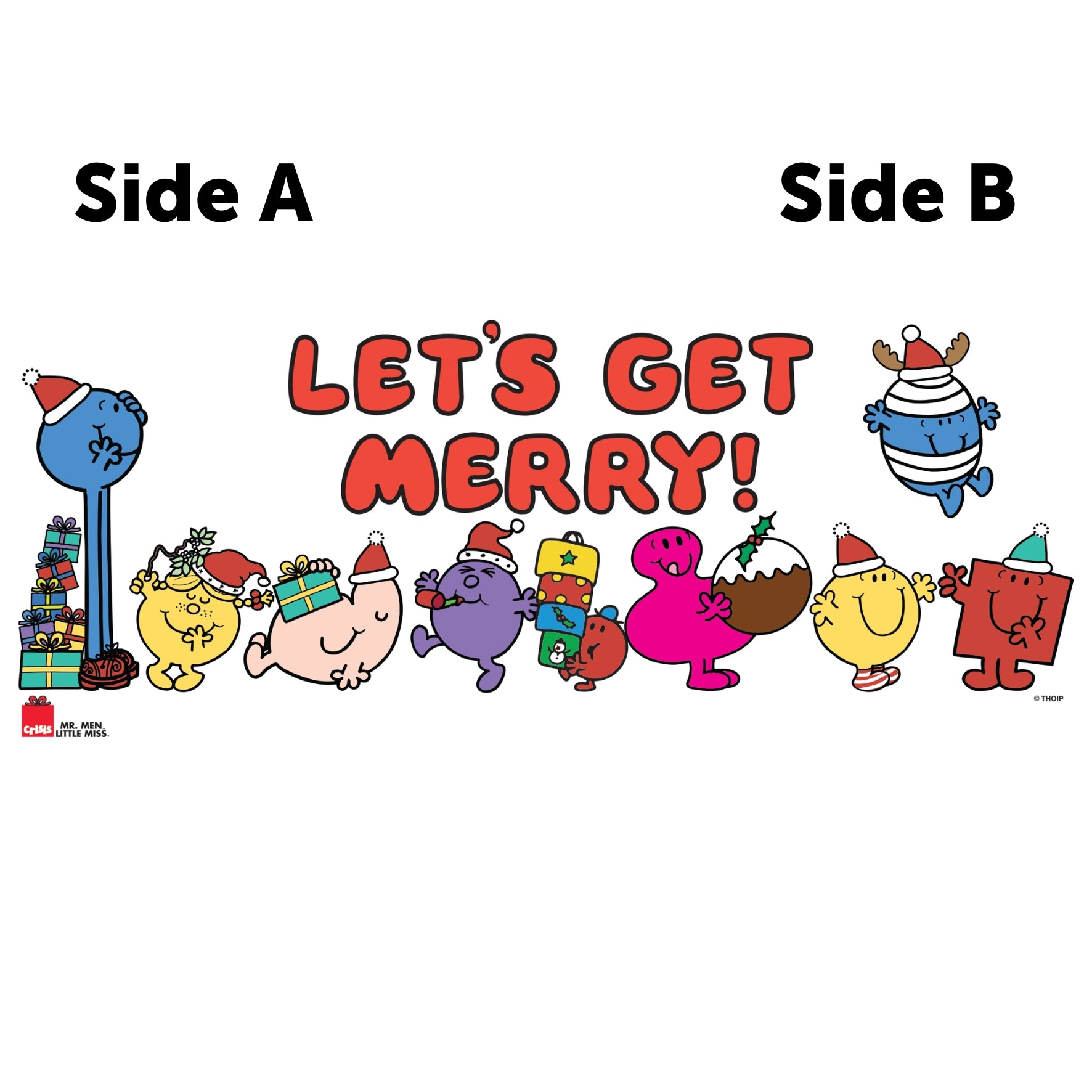 Mr Men Little Miss 'Let's Get Merry' - Christmas Mug