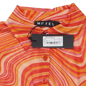 Motel Orange Kelly Shirt Top