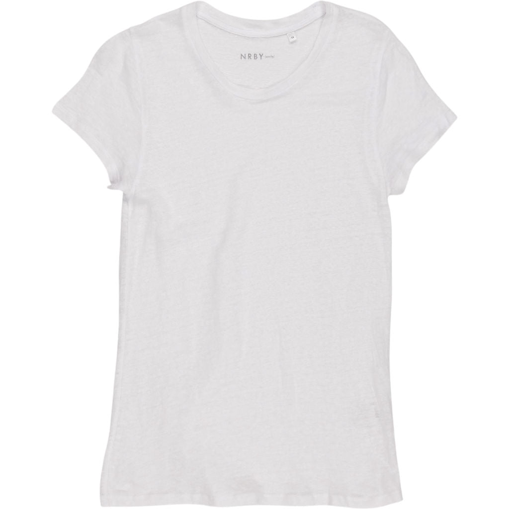 NRBY White Linen T-Shirt