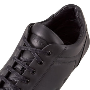 ETQ Black Low 4 Leather Trainers