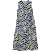 Baukjen Blue Patterned Sleeveless Dress