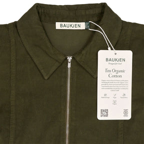 Baukjen Khaki Jean Organic Corduroy Midi Dress