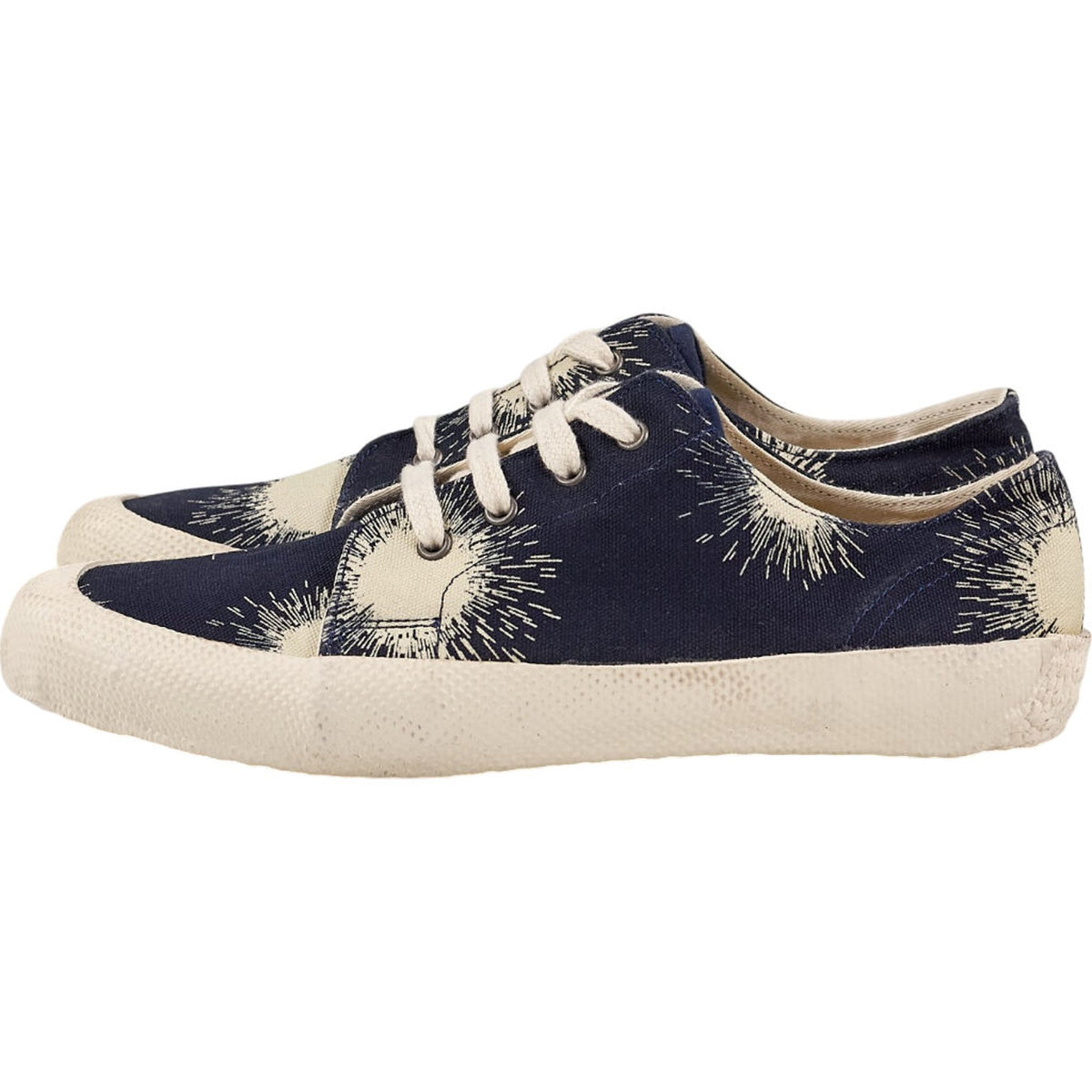 YMC Navy Patterned Trainers