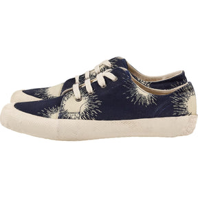 YMC Navy Patterned Trainers