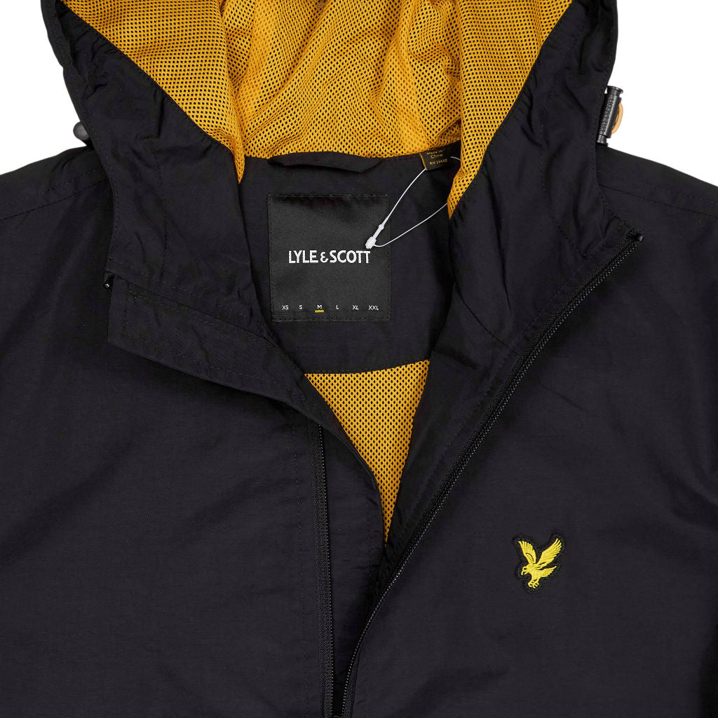 Lyle & Scott Black Mesh Lined Zip Jacket