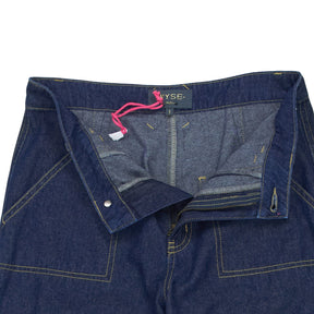Wyse Blue Denim Cargo Pants 1,