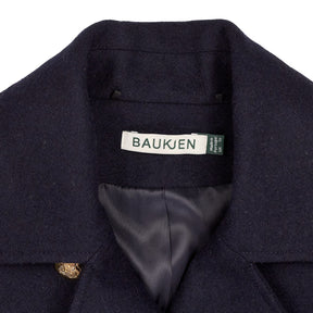 Baukjen Navy Double Breasted Coat