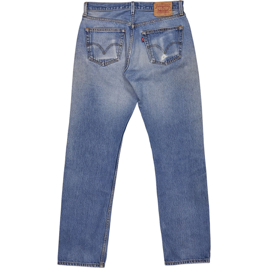 Levi's Blue 501 Straight Leg Jeans