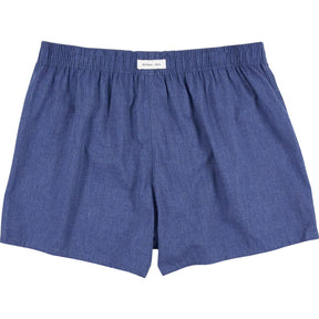 Hamilton + Hare Blue Cotton Boxers 3 Pack