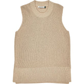 Baukjen Beige Sleeveless Knitted Vest