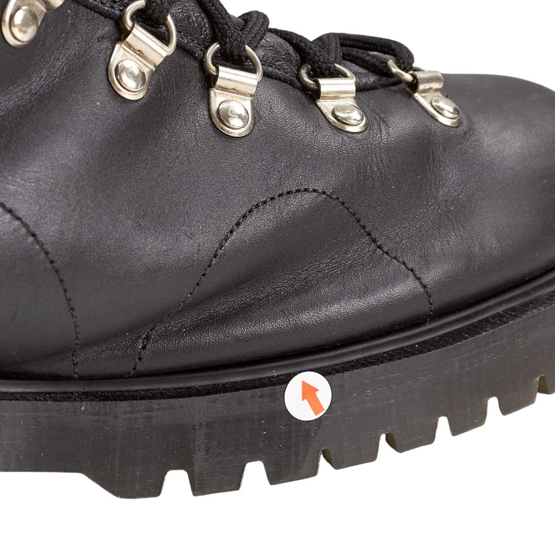 YMC Black Leather Hiking Boots