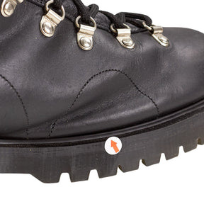 YMC Black Leather Hiking Boots