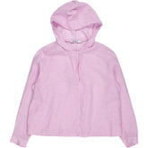 NRBY Pink Linen Hooded Top
