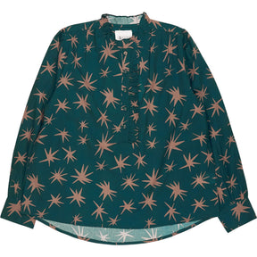 Bonte Green Star Print Anais Shirt