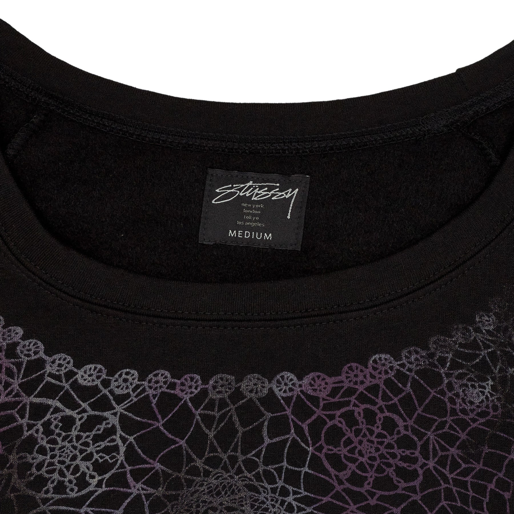 Stussy Black Women's Crew Neck Sweatshirt