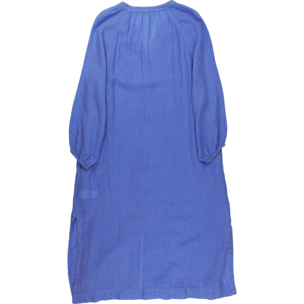 NRBY Blue Linen Button Dress S