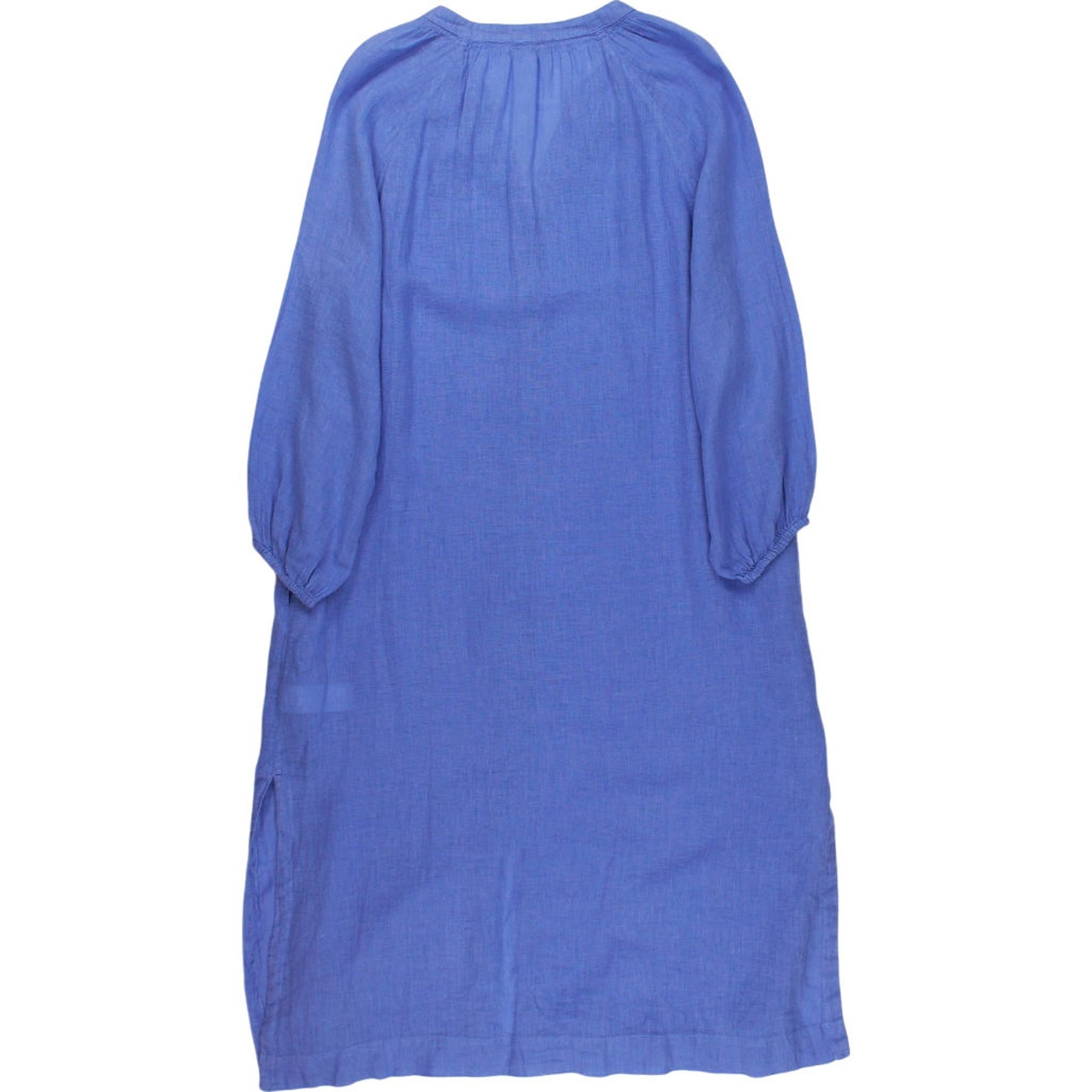 NRBY Blue Linen Button Dress S