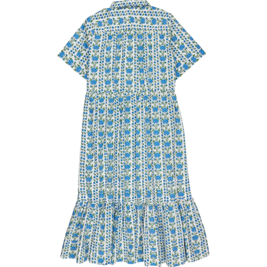 Pink City Prints Blue Floral Maddy Dress