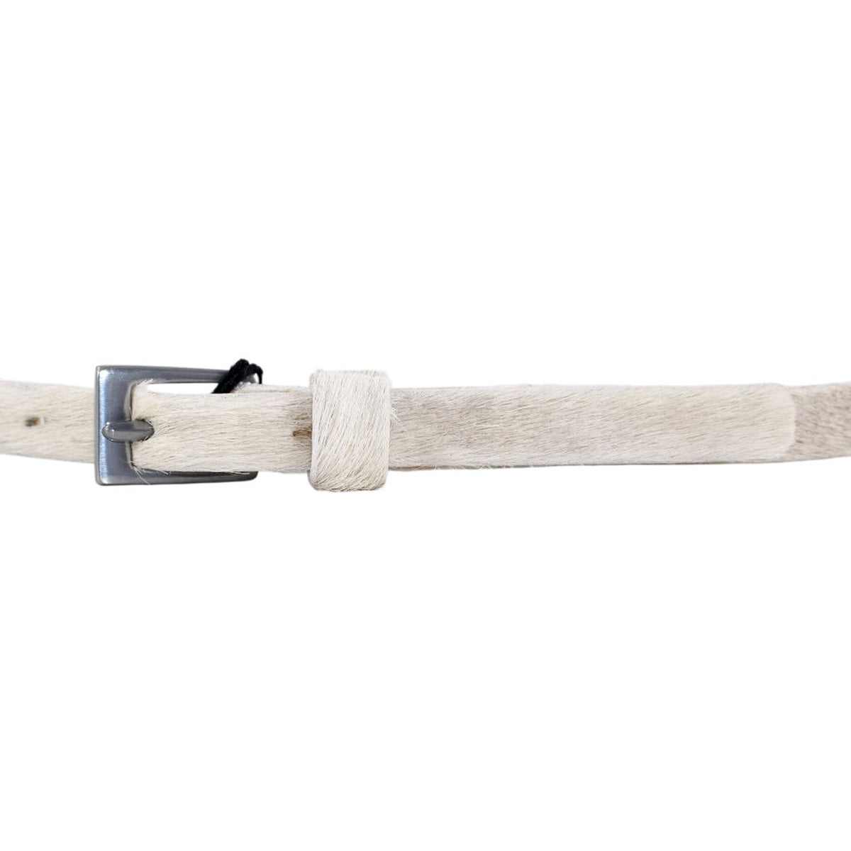 YMC White Haircalf Belt