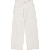 Pull & Bear White Straight Fit Jeans