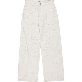 Pull & Bear White Straight Fit Jeans