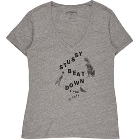 Stussy Grey Beat Down T-Shirt