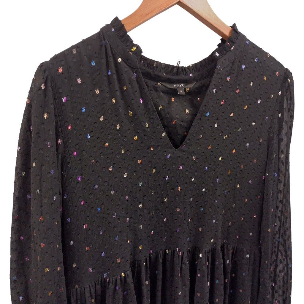 Next Black Polka Dot Dress