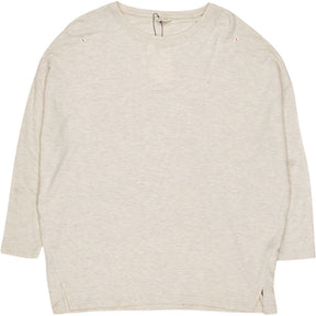 Hush Oatmeal Gillian Wide Jersey Top
