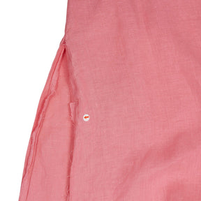 Sandwich Linen Pink V-Neck Dress