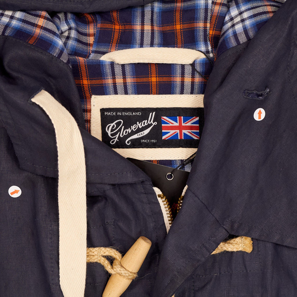 Gloverall Navy Hooded Duffle Coat