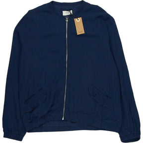 Hush Blueberry Frill Bomber Jacket
