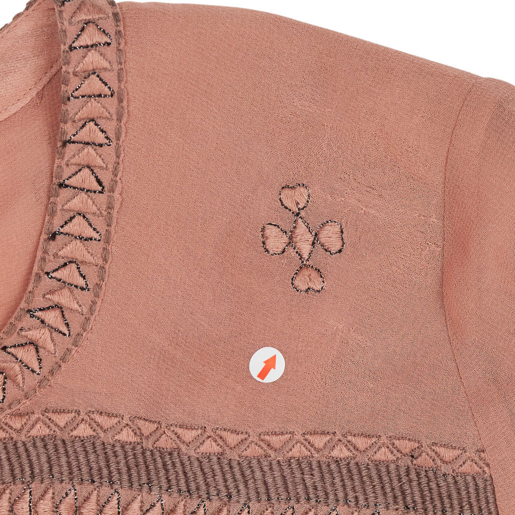 Mint Velvet Dusty Pink Fluted Sleeve Top