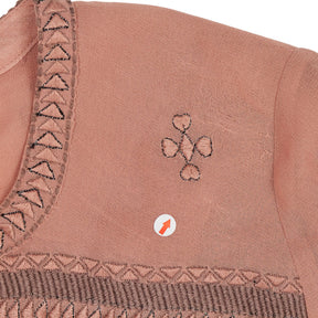 Mint Velvet Dusty Pink Fluted Sleeve Top