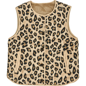 Wyse Leopard Print Gilet UK 8