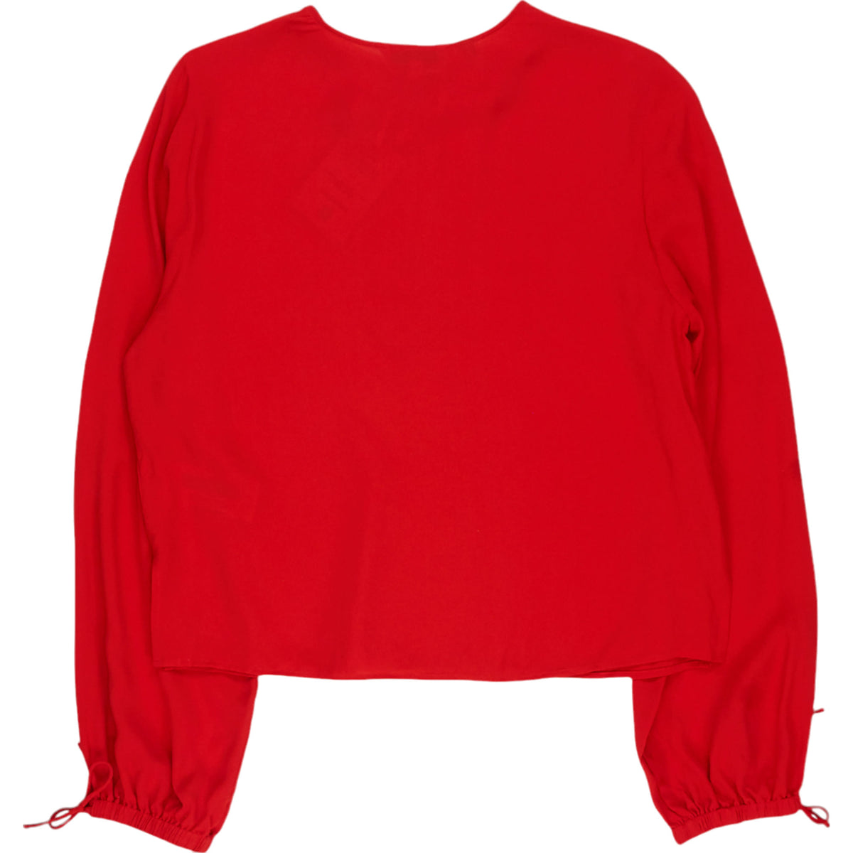 Tommy Hilfiger Fierce Red Viscose Crepe Solid VN Blouse