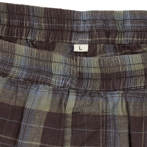 Universal Works Brown Check PJ Trousers