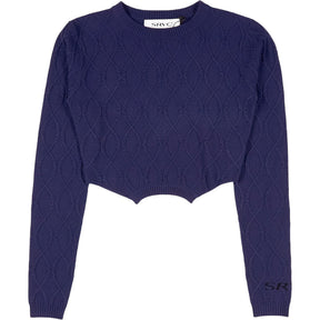 SRVC Navy Long Sleeve Knit Jumper