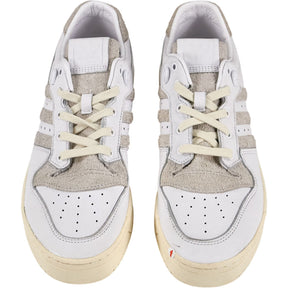 Adidas White & Off White Rivalry Low Trainers