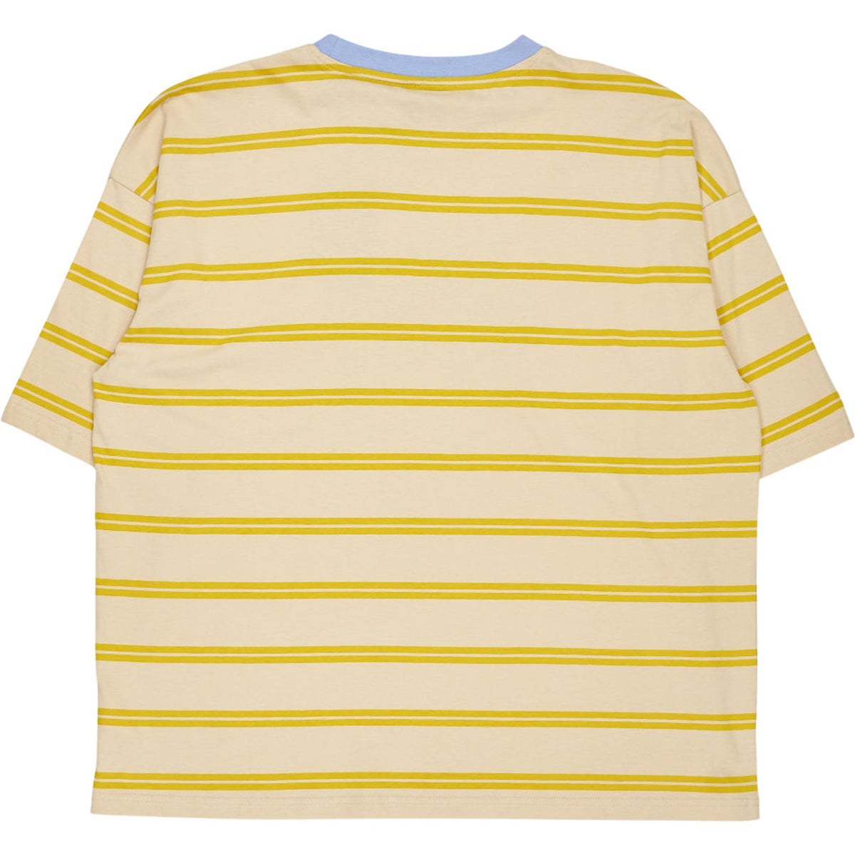 Pull & Bear Cream Striped Boxy T-Shirt
