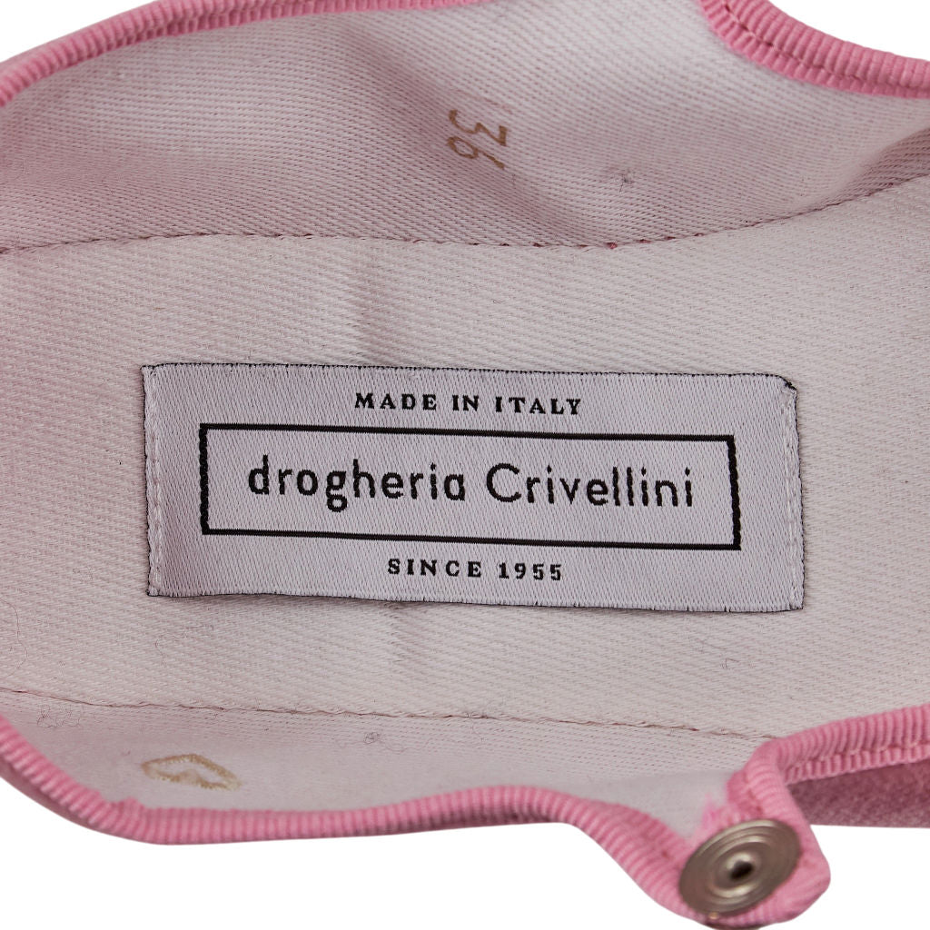 Drogheria Crivellini Pink Velvet Mary Jane Slippers