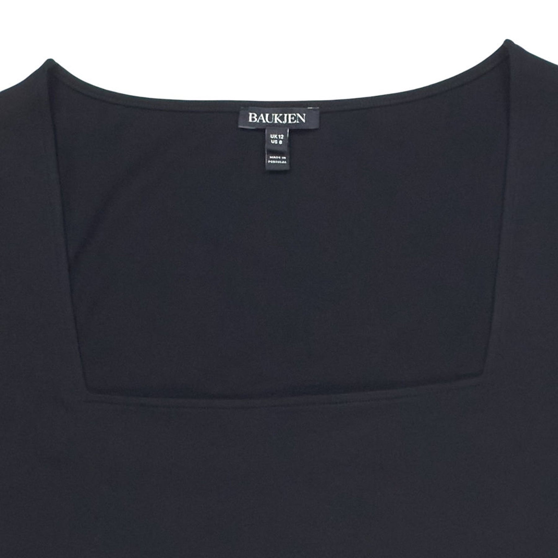 Baukjen Black Square Neck Top