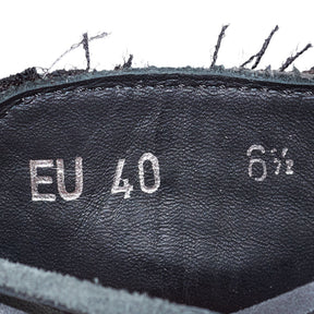 By Walid Black Blue Moccasin Shoes