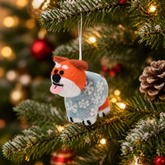 Suki, dog in snowflake jumper Decoration