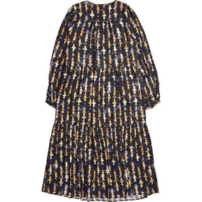 Baukjen Navy Kalina Printed Midi Dress