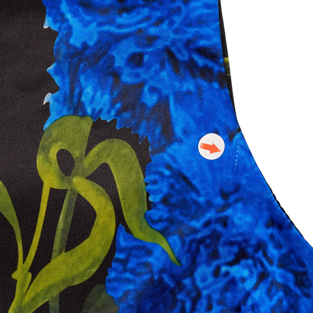 Marc Angelo Black Blue Floral Dress