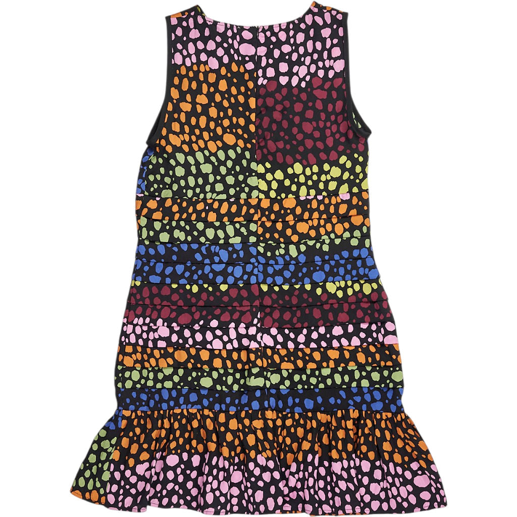 Never Fully Dressed Multicolour Tiered Spotted Dress