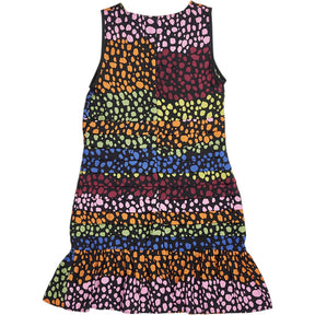 Never Fully Dressed Multicolour Tiered Spotted Dress